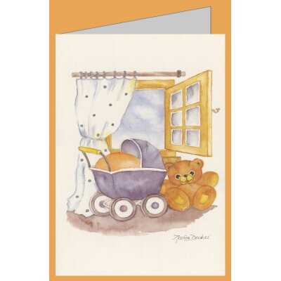 Decker, Marion. Puppenwagen und Teddy.