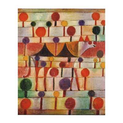 Paul Klee. Kamel in rhytmischer Baumlandschaft