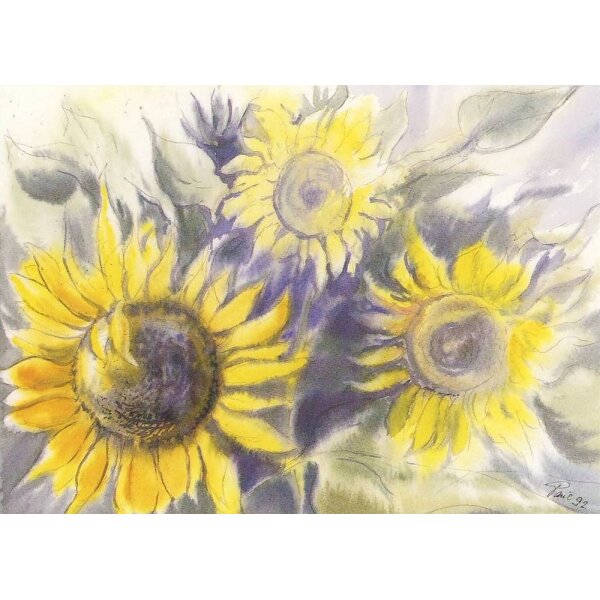 Wolfram Paul. Sonnenblumen, 1992