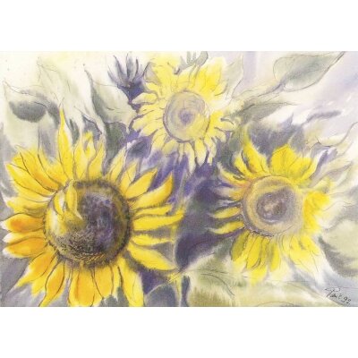 Wolfram Paul. Sonnenblumen, 1992