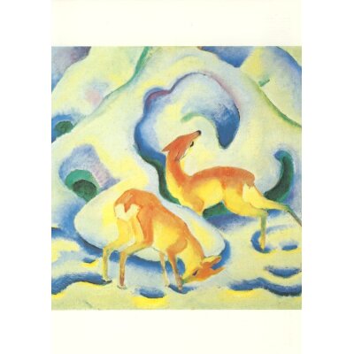 Franz Marc. Deer in the snow