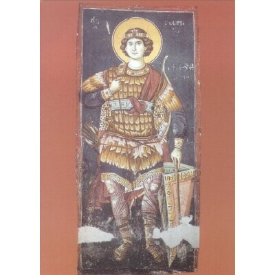 Byzantinisch. Erzengel Michael, Fresko