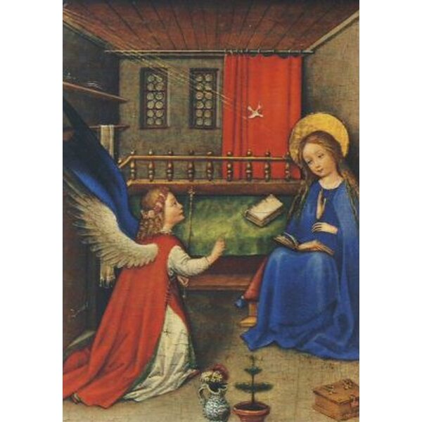 Oberrheinischer Meister. Die Verkündung an Maria,um 1420