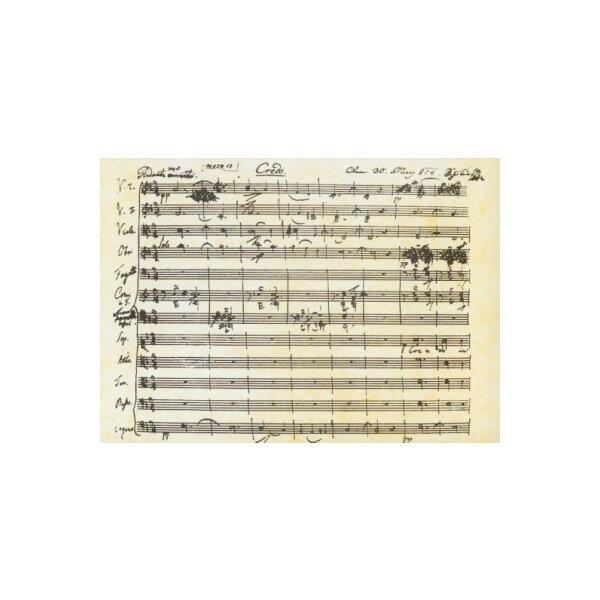 Schubert,F.Das Beginn des Credos a.Schuberts erster Messe.KK