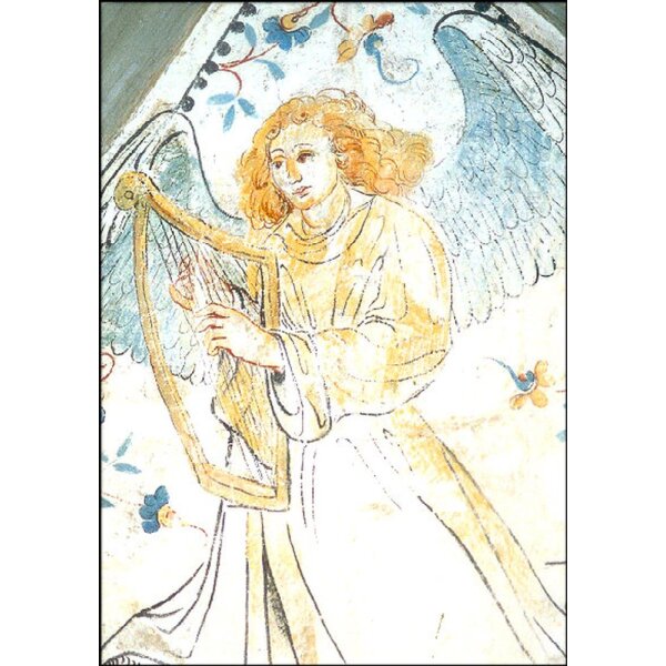 Harfespielender Engel. Kathedrale (St. Nicolas)