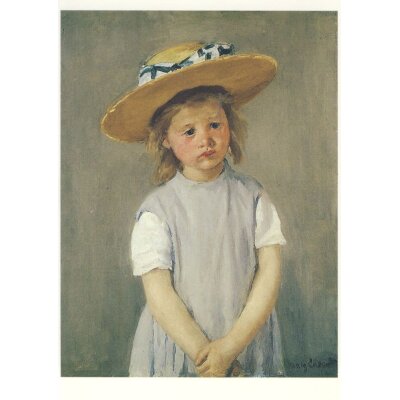 Mary Cassatt. Mädchen mit Strohhut, ca. 1886
