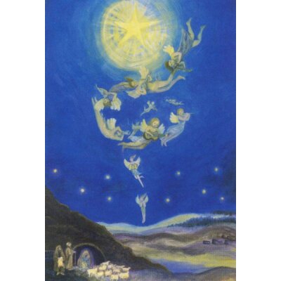 Anita von Ballmoos. Heilige Nacht. 47x31cm.