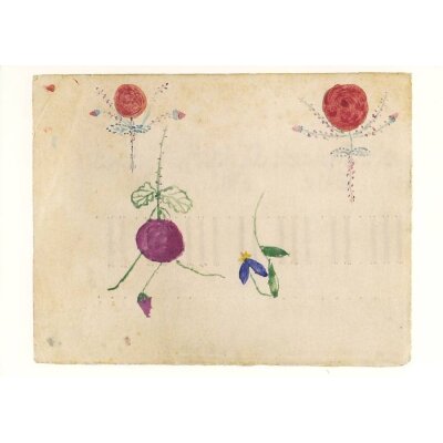 Paul Klee. Ohne Titel (4 Blumen) ca. 1889