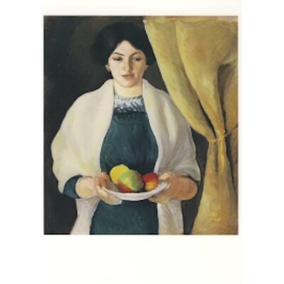 August Macke. Porträt mit Äpfeln, 1909