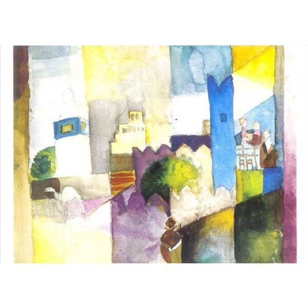 August Macke. Kairoaun III (Tunis), 1914