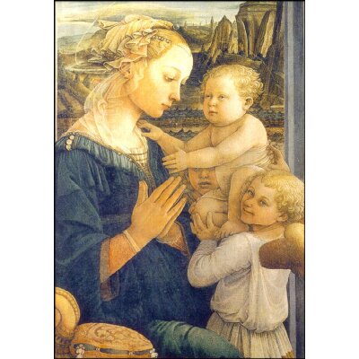 Lippi, F. Madonna mit dem Kind und zwei Engeln, um 1465