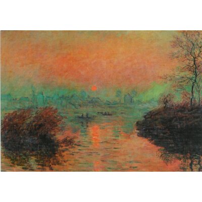 Claude Monet. Sonnenuntergang über der Seine, 1880