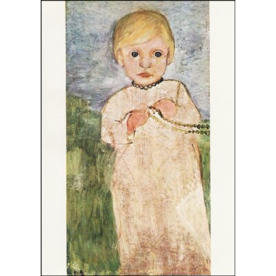 Modersohn-Becker. Kleines Mädchen mit Perlenkette, 1902. KK