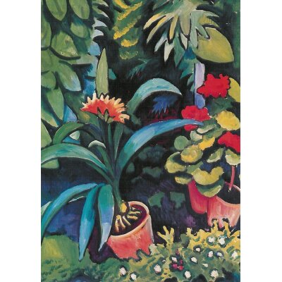 August Macke. Blumen im Garten, 1911