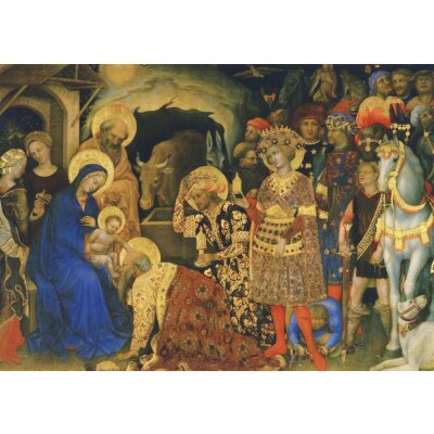 Gentile da Fabriano. Anbetung der Könige, um 1360