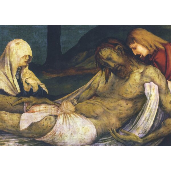 Matthias Grünewald. Grablegung, Auss. Isenheimer Altar