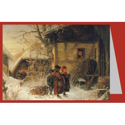 Fröhlich, B. Kinder vor einem Bauernhaus, 1877