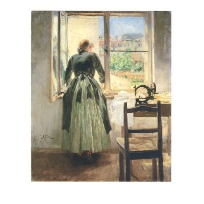 Fritz von Uhde. Mädchen am Fenster