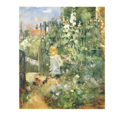Berthe Morisot. Kind zwischen Stockrosen, 1881
