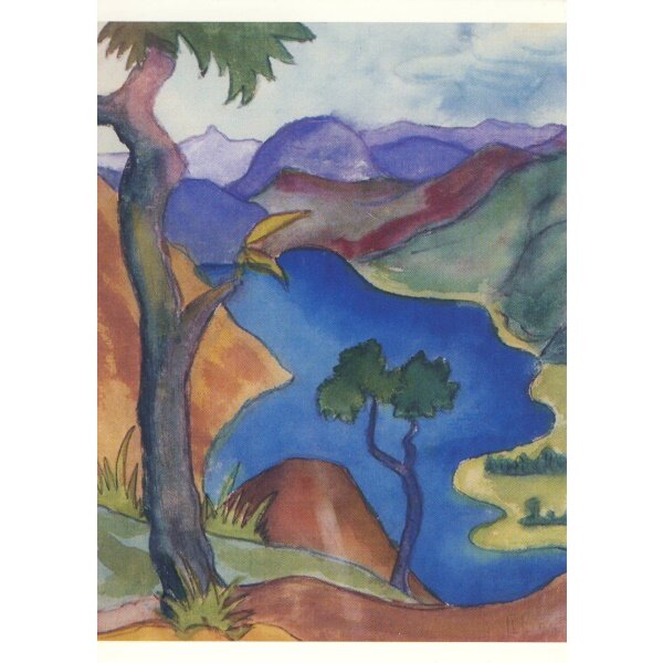 Hermann Hesse. Blick nach Italien, Aquarel Sommer 1924