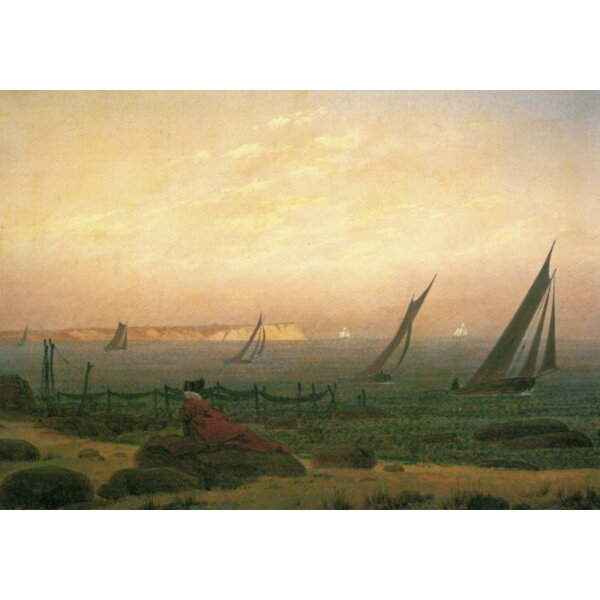 Caspar David Friedrich. Frau am Meer