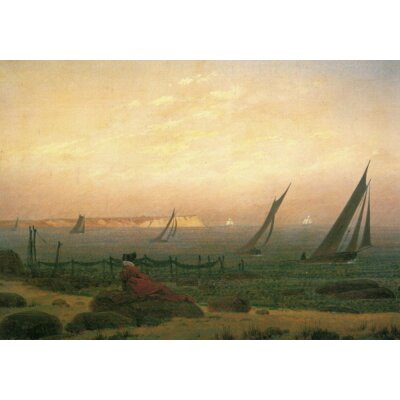Caspar David Friedrich. Frau am Meer
