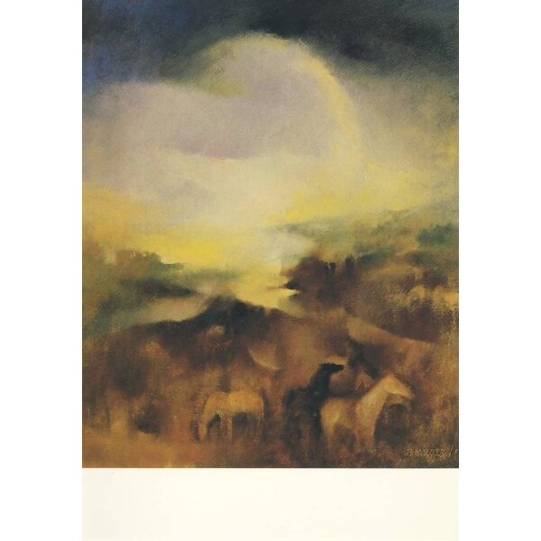 Habegger, J.-D. Landschaft mit Pferden