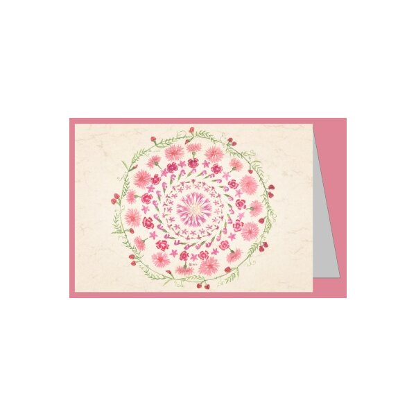 Anna Malten (Lübsee). Rosa-Mandala, 2014