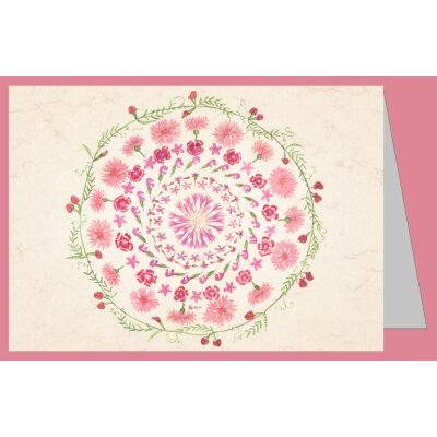 Anna Malten (Lübsee). Rosa-Mandala, 2014