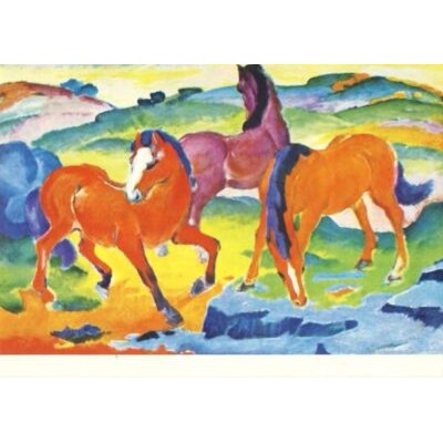 Franz Marc. Rote Pferde