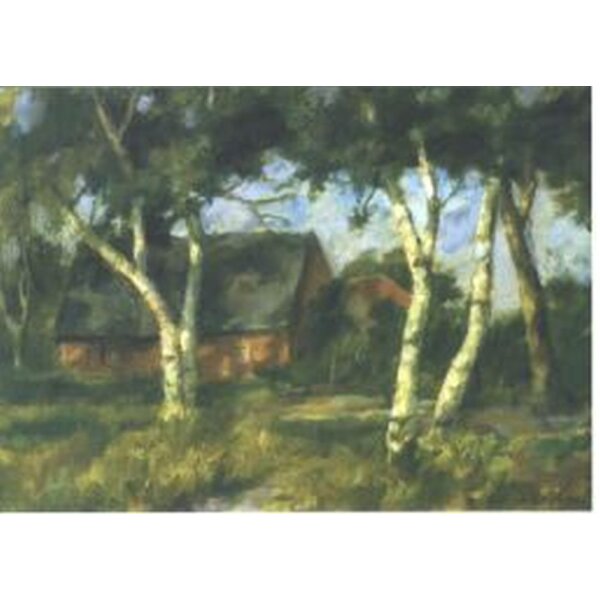 Karl Krummacher. Haus mit Birken