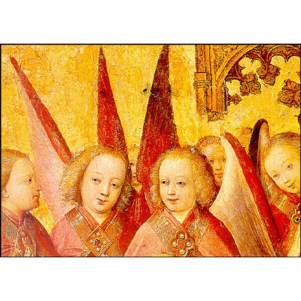 Meister Marienl.Musizierende Engel, Auss./Krönung Mariens