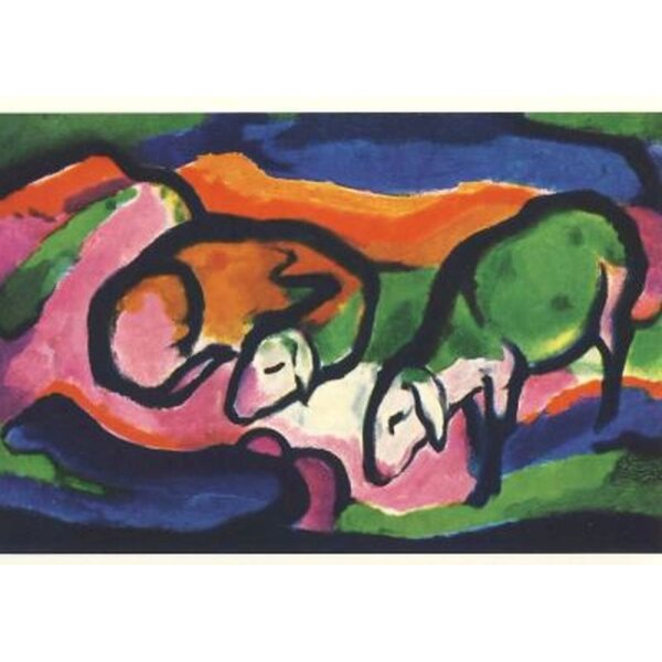 Franz Marc. Zwei Schafe