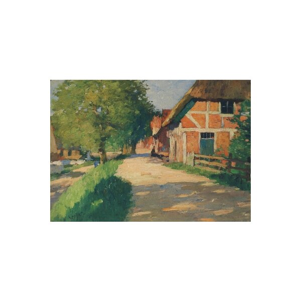 Herbst, Thomas. Deich in Cranz im Sonnenlicht, um 1900