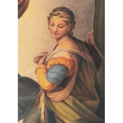 Raffael. Heilige Barbara,Ausschnitt aus der Sixt.Madonna